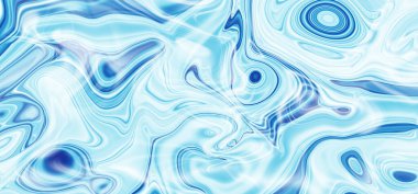 Eşsiz açık mavi renk sıvı deseni. Soyut gerilme tavan dekorasyonu dokusu ve dekoratif arkaplan.