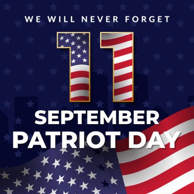 9-11 Vatanseverlik Günü kutlamaları için gerçekçi bir örnek.