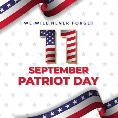 11 Eylül Vatanseverlik Günü kutlama illüstrasyon tasarımı