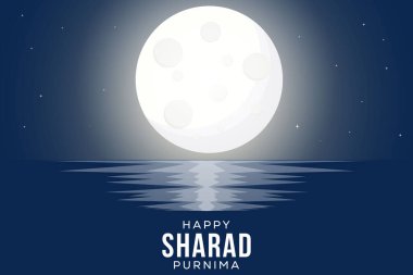 happy sharad purnima festival background illustration clipart