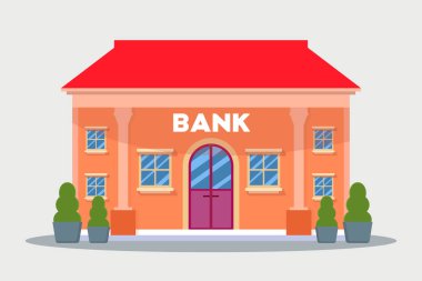 Santralle birlikte düz tasarım resimleme