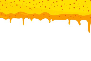 Kopya alanı ile erimiş peynir arkaplanı illüstrasyonu