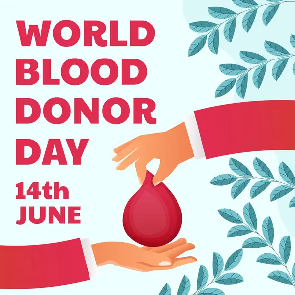 Gradyan dünya kan bağışı günü çizimi
