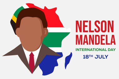 Nelson Mandela Uluslararası Günü arkaplan illüstrasyonu