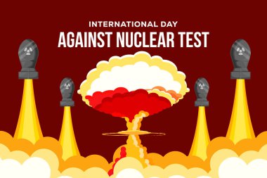 Nükleer Testlere Karşı Uluslararası Gün Arkaplan Tasarımı