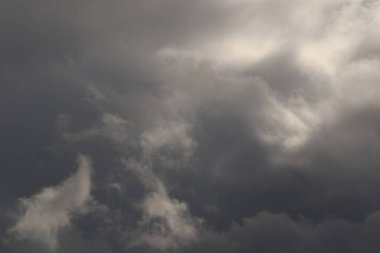 fırtınalı hava ve kara bulutlar