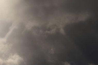 fırtınalı hava ve kara bulutlar