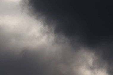 fırtınalı hava ve kara bulutlar