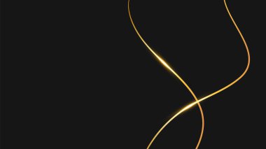 Modern lüks siyah ve altın arka plan. Lüks altın çizgileri olan siyah arkaplan