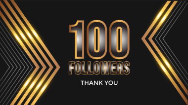 Kullanıcı 200 aboneyi ve takipçiyi kutluyor. 100 takipçi teşekkürler 100 takipçi afiş şablonunu kutluyor. 100 takipçi. Kutlama 100 abone.