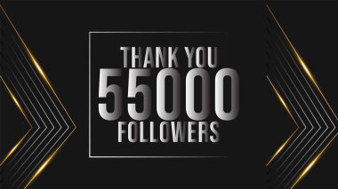 Sosyal medya için 55.000 aboneyi kutluyoruz. 55 bin takipçi. Teşekkürler.