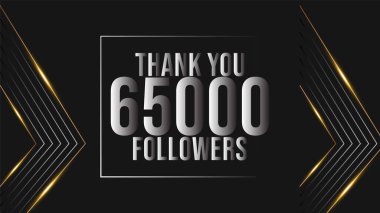 Sosyal medya, 65 bin takipçisi, aboneler için teşekkürler. 65.000 takipçi