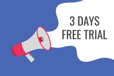 3 gün ücretsiz deneme pankartı tasarımı. 3 gün ücretsiz afiş arkaplanı. İş tanıtım afişi tasarımı