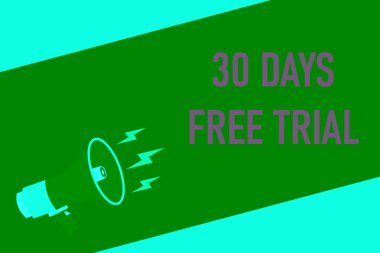 30 gün ücretsiz deneme pankartı tasarımı. 30 gün ücretsiz afiş arkaplanı. İş tanıtım afişi tasarımı