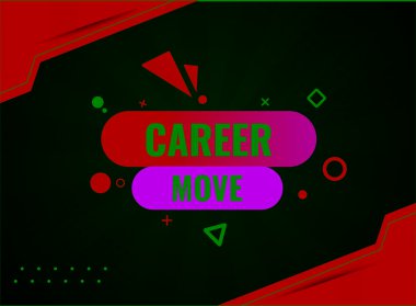 Kariyer taşıma tuşu, afiş, etiket, web sitesi şablonu. Renkli megafon simgesi ile kariyer metni taşı