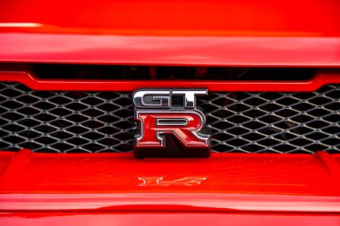Bangkok, Tayland - 17 Ocak 2025 Nissan GT-R logosu