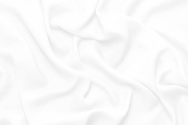 beyaz kumaş arka plan yumuşak kırışık kumaş patrem ve yüzey.