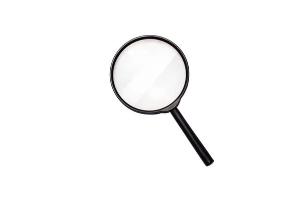 Magnifying Glass Isolated White Background Clipping Paths Imágenes de stock libres de derechos