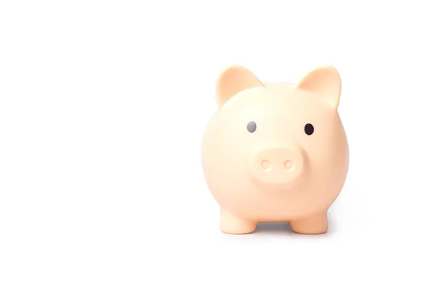 Piggy Bank Witte Achtergrond — Stockfoto