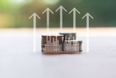 Mali ve iş fikirleri için madeni para ve mağaralar