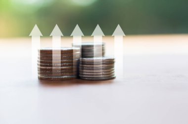 Mali ve iş fikirleri için madeni para ve mağaralar