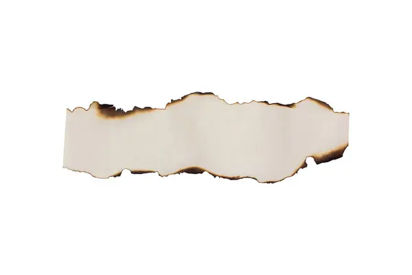 Beyaz arkaplanda izole edilmiş eski kağıt yangını, kırpma yolu
