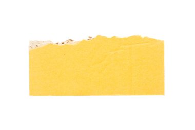 Parçalanmış eski eski kağıt beyaz arkaplanda izole edilmiş, kırpma yolları