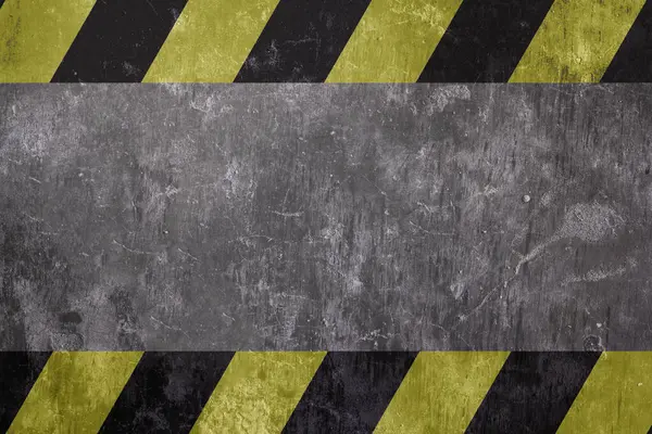 Sarı ve siyah şeritli güvenlik işareti