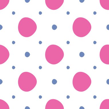 Pembe daireli parlak, çok renkli arka plan. Kusursuz çizim. Duvar kağıdı, kumaş ya da kağıt. Tatil.