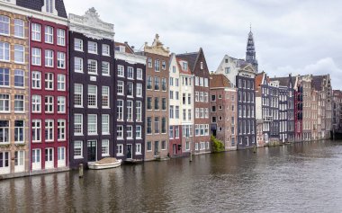 Ancient architecture of Amsterdam in Netherland.