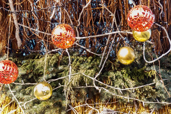 Όμορφα Διακοσμητικά Για Τις Γιορτές Των Χριστουγέννων Και Της Πρωτοχρονιάς — Φωτογραφία Αρχείου