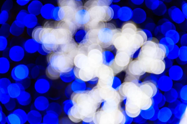 Abstrakter Hintergrund Verschwommene Bunte Kreise Bokeh Der Weihnachtsbeleuchtung — Stockfoto