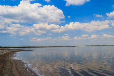 Ukrayna 'nın Kherson bölgesinde bir tuz gölü (istiridye) görüntüsü