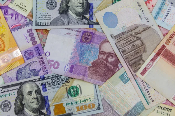 Business Background Currencies Different Countries — Fotografia de Stock