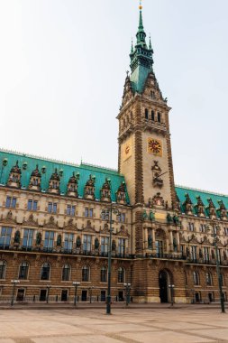 Hamburg Belediyesi veya Almanya 'nın Hamburg kentindeki Rathaus