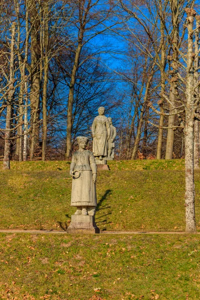 Tal Der Normannen Schlossgarten Von Schloss Fredensborg Dänemark — Stockfoto