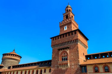 Sforza Kalesi (castello sforzesco) Milano, İtalya