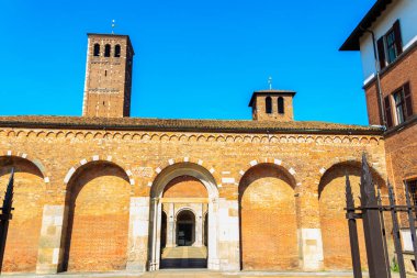 İtalya, Milano 'da Sant' Ambrogio Bazilikası