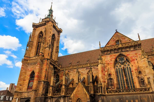 Коллегиальная Церковь Святого Мартина Кольмаре Эльзас Франция — стоковое фото