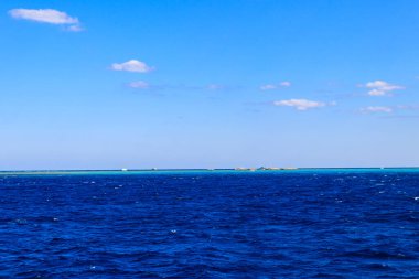 Hurghada, Mısır 'daki Kızıl Deniz manzarası