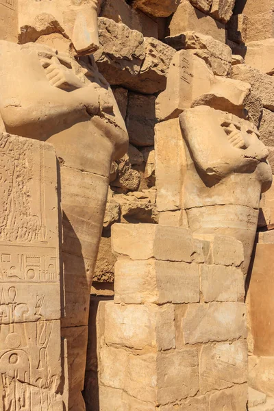 Chrámový Komplex Karnak Obecně Známý Jako Karnak Skládá Rozsáhlé Směsice — Stock fotografie