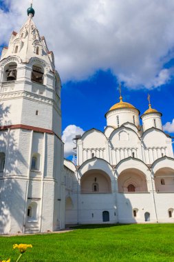 Rusya 'nın Suzdal kentinde, şefaat kulesi (Pokrovsky) olan şefaat katedrali. Rusya 'nın altın yüzüğü