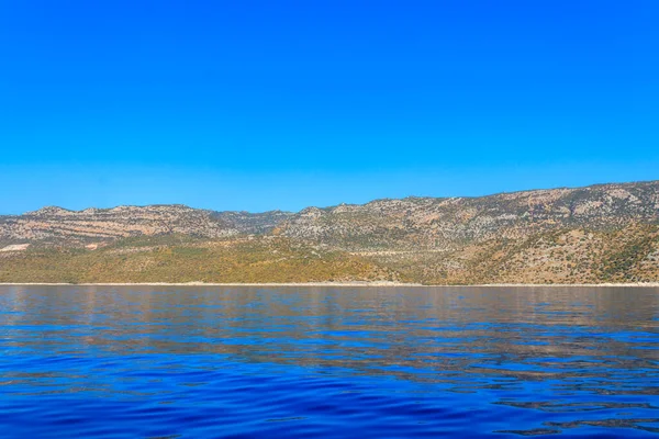 Vista Las Montañas Tauro Mar Mediterráneo Cerca Demre Provincia Antalya — Foto de Stock