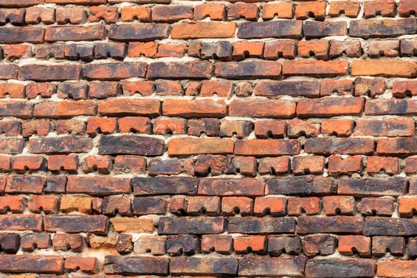 Hintergrund Der Alten Roten Backsteinmauer — Stockfoto