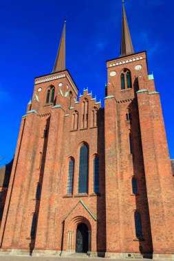 Danimarka 'daki Roskilde Katedrali. UNESCO Dünya Mirası Alanı