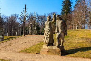 Danimarka 'daki Fredensborg Sarayı' nın sarayındaki İskandinav Vadisi.