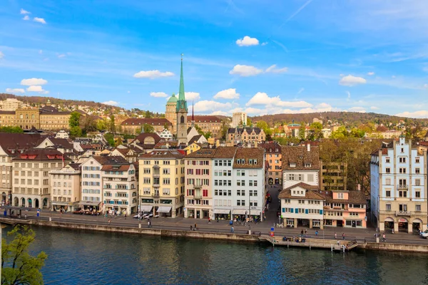 Zürich Schweiz April 2022 Blick Auf Die Altstadt Von Zürich — Stockfoto
