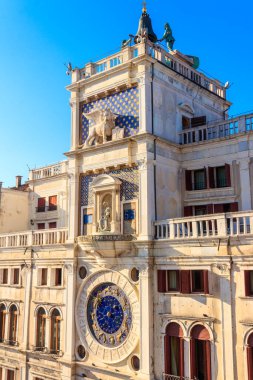 St. Mark 's Saat Kulesi Venedik, İtalya' da San Marco Meydanı 'nda.