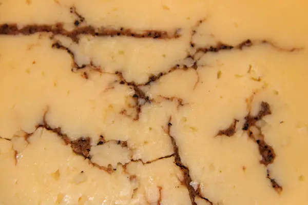 Texture of the delicious truffle cheese