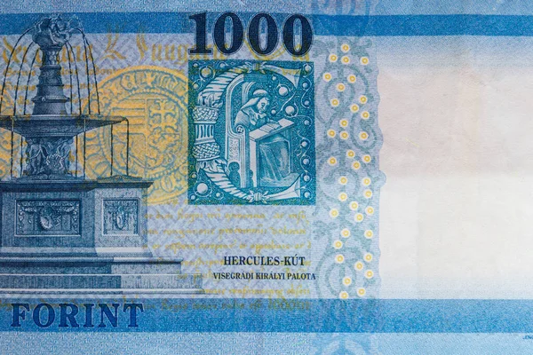 Macro Shot Van 1000 Hongaarse Forint Bill — Stockfoto